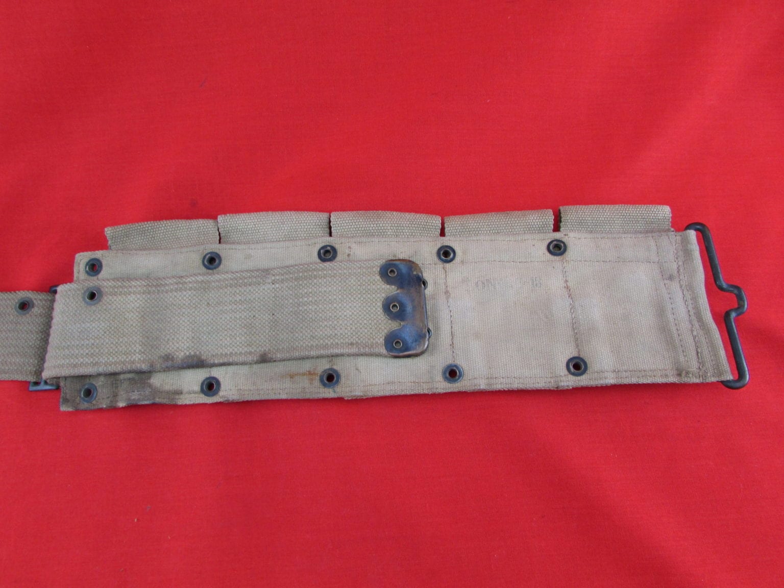 Us Ww1 M1910 Ammo Belt For 1917 Or 1903 Marked Long 6 18 Midwest Military Collectibles 