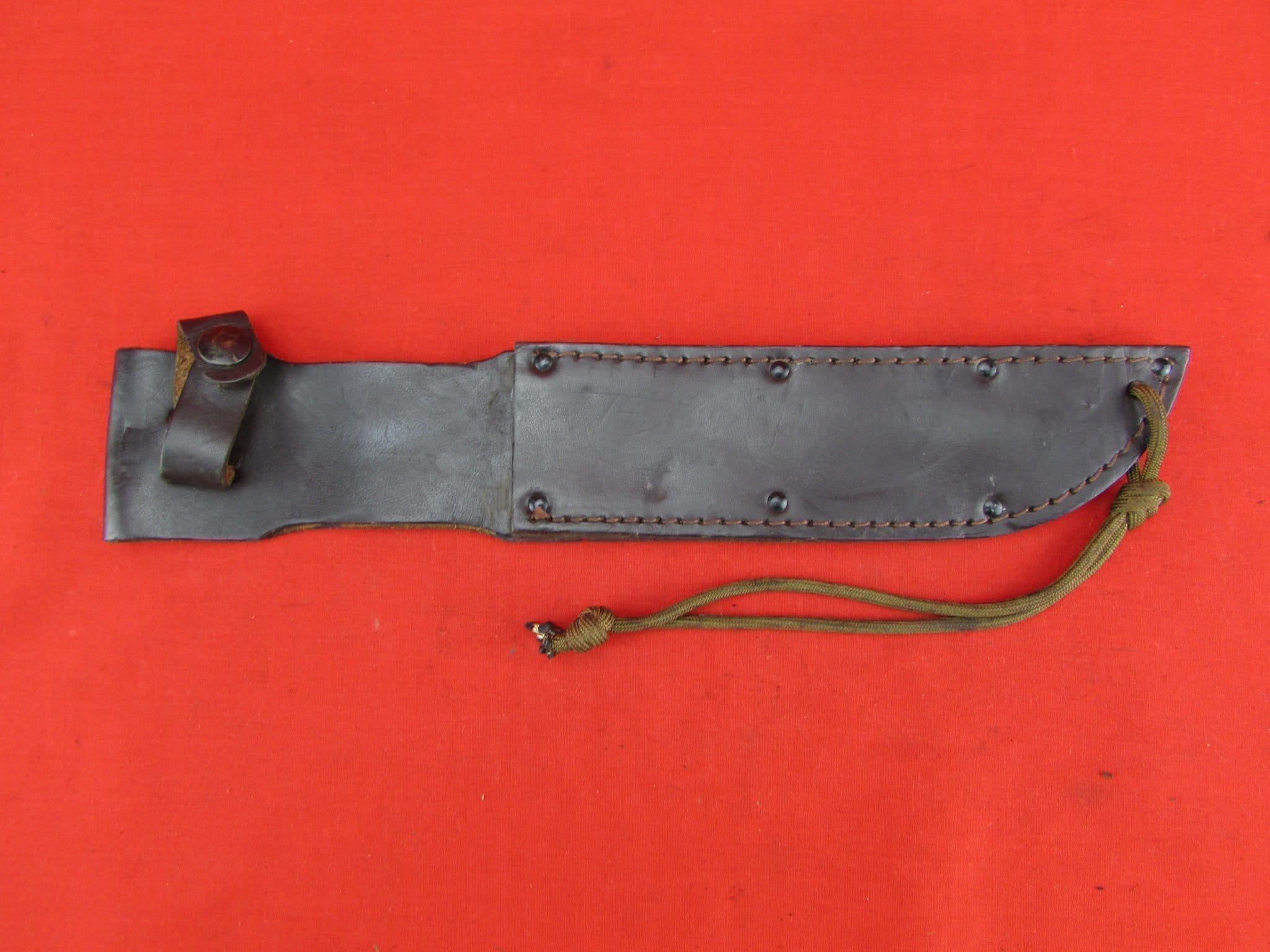 WW2? KA-BAR Mk 2 leather sheath, Dark Brown | Midwest Military Collectibles