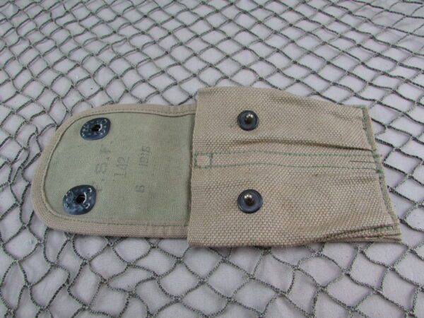 1911 WW1 2 mag pouch marked F.S.F. 142 6 1916 - Image 3