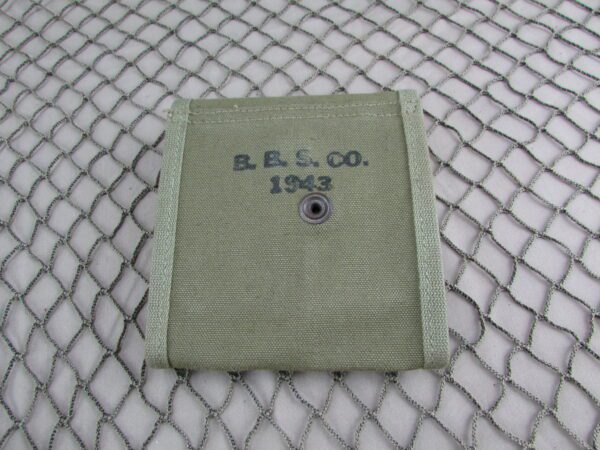 M1 Carbine "Stock Type" mag pouch marked B.B.S. Co. 1943 - Image 3