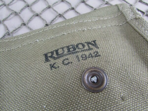 M1 Carbine "Stock Type" mag pouch marked Rubon K.C. 1942 - Image 4