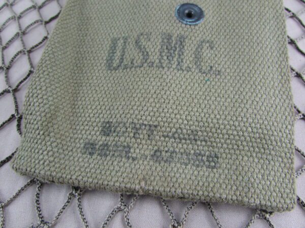 M1 Carbine "Stock Type" mag pouch marked Boyt USMC 44 - Image 4