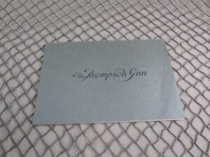 Thompson Guns Models 1921-1923 22 page book reprint