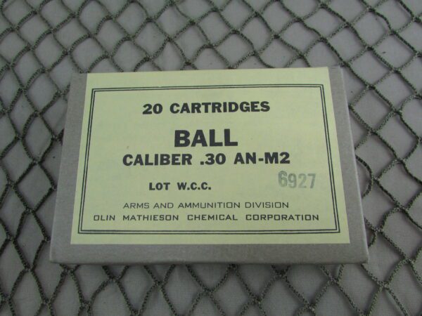 30-06 30 Cal AN-M2 Ball by Olin Mathieson Chemical Corp (20 rounds)