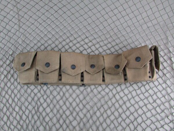 WW1 M1903 Rimless Eagle Snap 9 Pocket Ammo Belt - Image 2
