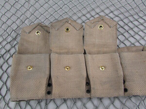 WW1 M1903 Rimless Eagle Snap 9 Pocket Ammo Belt - Image 4