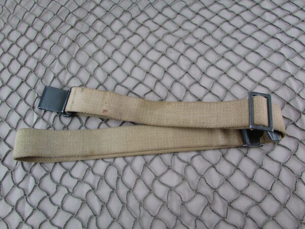 Danish M1 Garand sling, khaki color, light marking