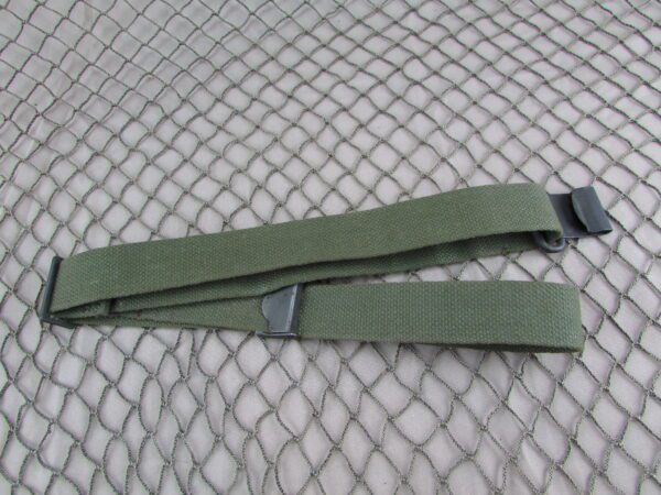 WW2 M1 Garand flat keeper sling marked B.M. Co 1944 - Image 2