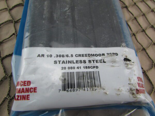 Duramag AR10 .308 7.62X51 6.5 Creedmoor 20 round mag, New in Wrap - Image 2