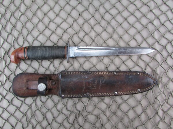 WW2 Western L77 Commando Stiletto Fighting Knife Bakelite Pommel