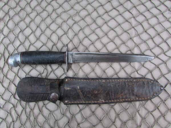 WW2 Western L77 Commando Stiletto Fighting Knife Aluminum Pommel