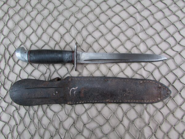 WW2 Western L77 Commando Stiletto Fighting Knife Aluminum Pommel - Image 2