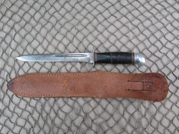 WW2 Western L77 Commando Stiletto Fighting Knife Aluminum Pommel - Image 2