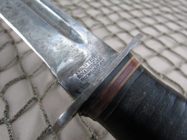 WW2 Western L77 Commando Stiletto Fighting Knife Aluminum Pommel - Image 3