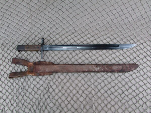 Japanese Type 30 Bayonet National Denki Under Kokura Supervision w/ Rubberized Scabbard