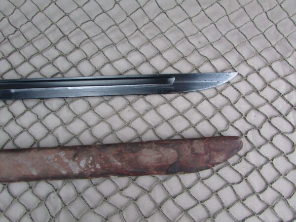 Japanese Type 30 Bayonet National Denki Under Kokura Supervision w/ Rubberized Scabbard - Image 3