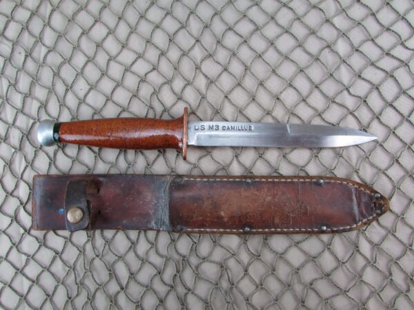 WW2 M3 Blade Marked Camillus Fighting Knife Theater Knife