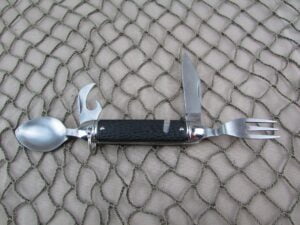 Camping Pocket Knife w/ Spoon & Fork