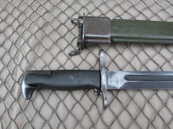 WW2 M1 Bayonet 10" M1 Garand w/ Greek Scabbard by Utica Cutlery UC - Image 2