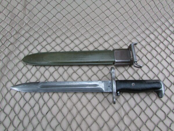 WW2 M1 Bayonet 10" M1 Garand w/ Greek Scabbard by Utica Cutlery UC - Image 4