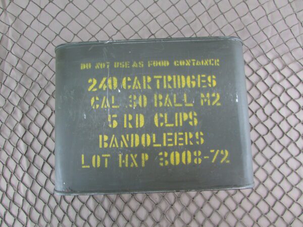 240 Round 5 Rd Clip on Bandoleers 30 Cal M2 Lot HXP 3008-72 Spam Can 30-06 Greek Contract - Image 2