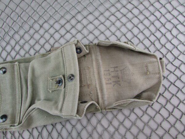 Danish Military M1945 Basic Pouch Multi-Ammo marked HTK w/ Crown 1951 - Image 3