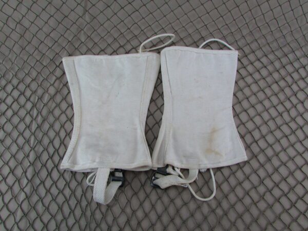 WW2 USN Navy White Gaiters Boot Covers Parade Uniform - Image 2