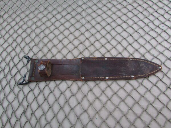 WW2 Fighting Knife Leather Scabbard for 6" blade