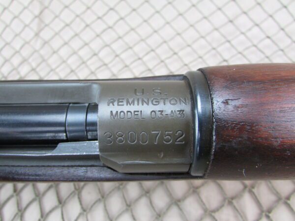 WW2 Remington 1903A3 w/ correct RA 5/43 barrel #3800752 - Image 16