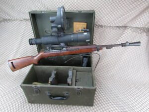 Korean War / Vietnam War M3 Infrared Sniper Scope on Standard Products M1 Carbine #2220389