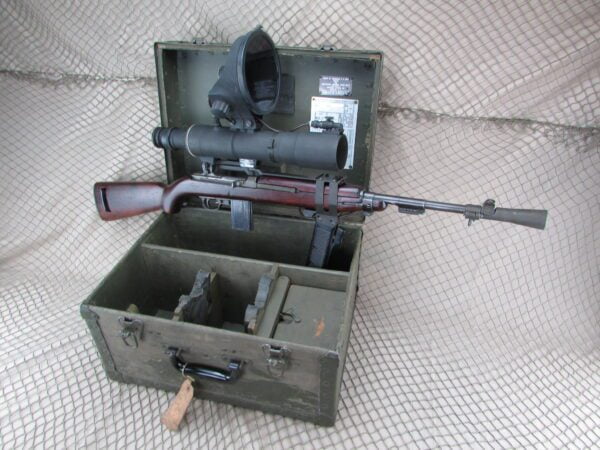 Korean War / Vietnam War M3 Infrared Sniper Scope on Underwood M1 Carbine #2834384