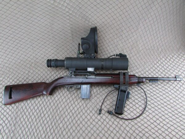 Korean War / Vietnam War M3 Infrared Sniper Scope on Underwood M1 Carbine #2834384 - Image 2